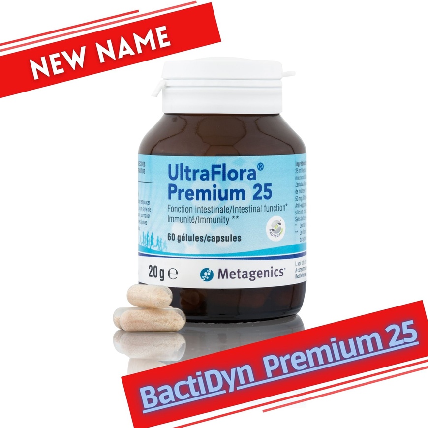 BactiDyn Premium 25 (БактіДин Преміум 25) 60 капс./ UltraFlora Premium 25 (УльтраФлора Преміум 25)